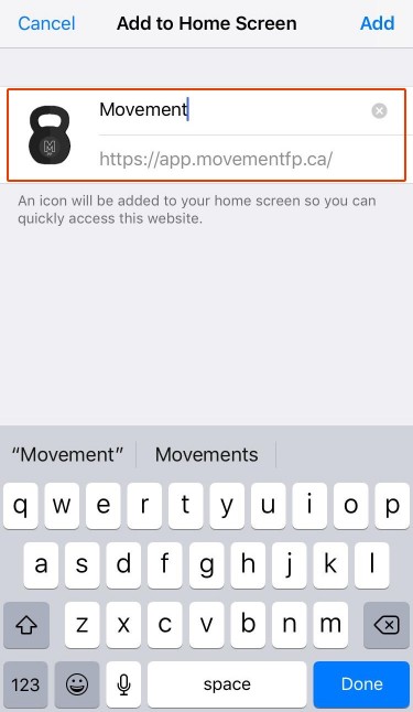 Fitness iOS app step 3